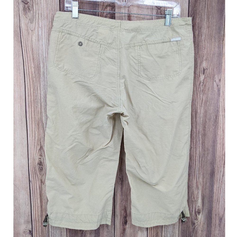 COLUMBIA Lightweight Hiking Capri Pant Tan Sz S - Picture 5 of 9